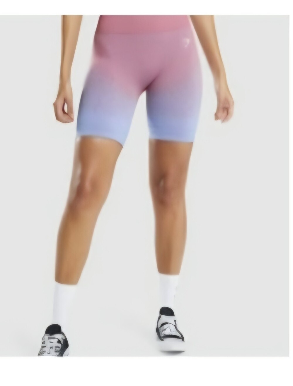 Gymshark Pink to Light Blue Ombre Bike Shorts